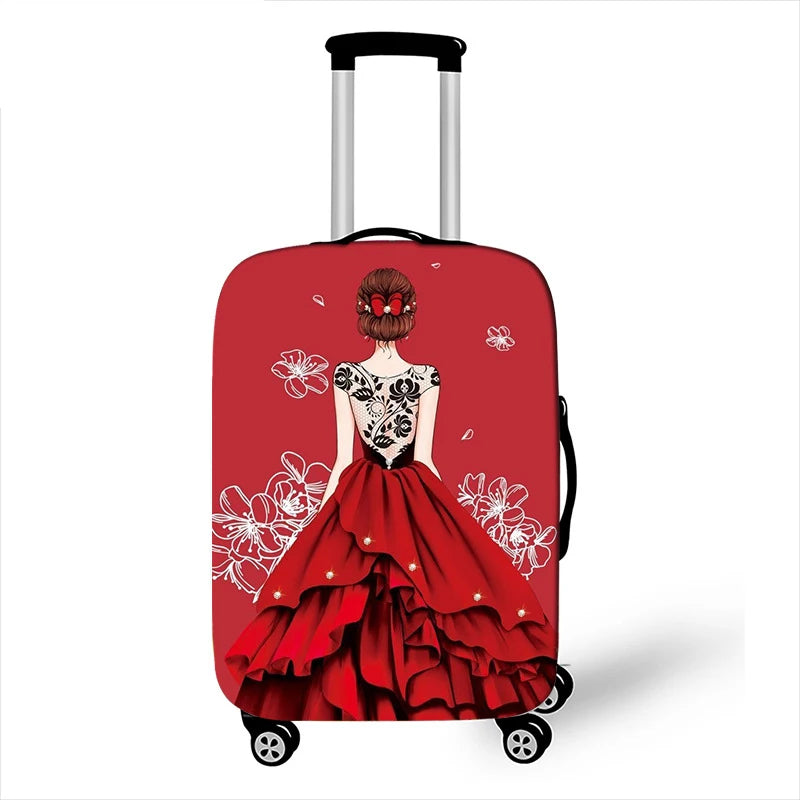 Thicken Elastic Luggage Cover Girl Dinner Dress Baggage Cover Suitable 18 To 32 Inch Suitcase Case Dust Cover Travel Accessories