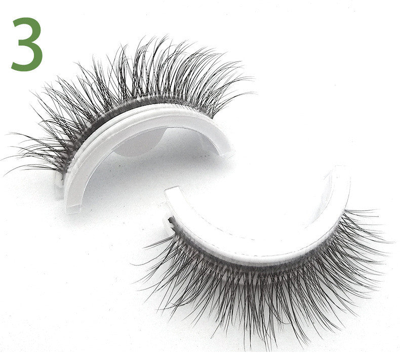 Repeatable Glue Free Self-adhesive False Eyelashes Natural Style