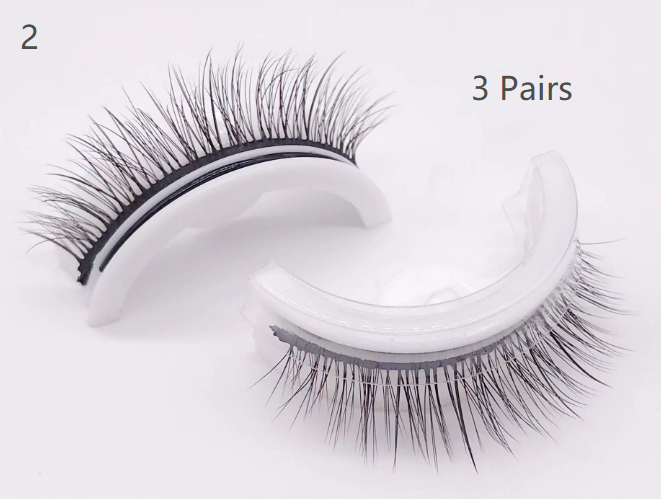 Repeatable Glue Free Self-adhesive False Eyelashes Natural Style