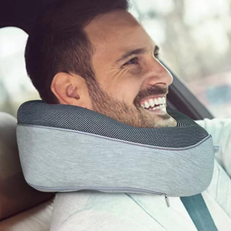 Travel Neck Pillow Non-Deformed Airplane Pillow Travel Neck Cushion Durable U-Shaped Travel Memory Cotton Nap Neck Pillow