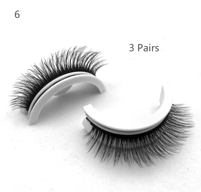 Repeatable Glue Free Self-adhesive False Eyelashes Natural Style