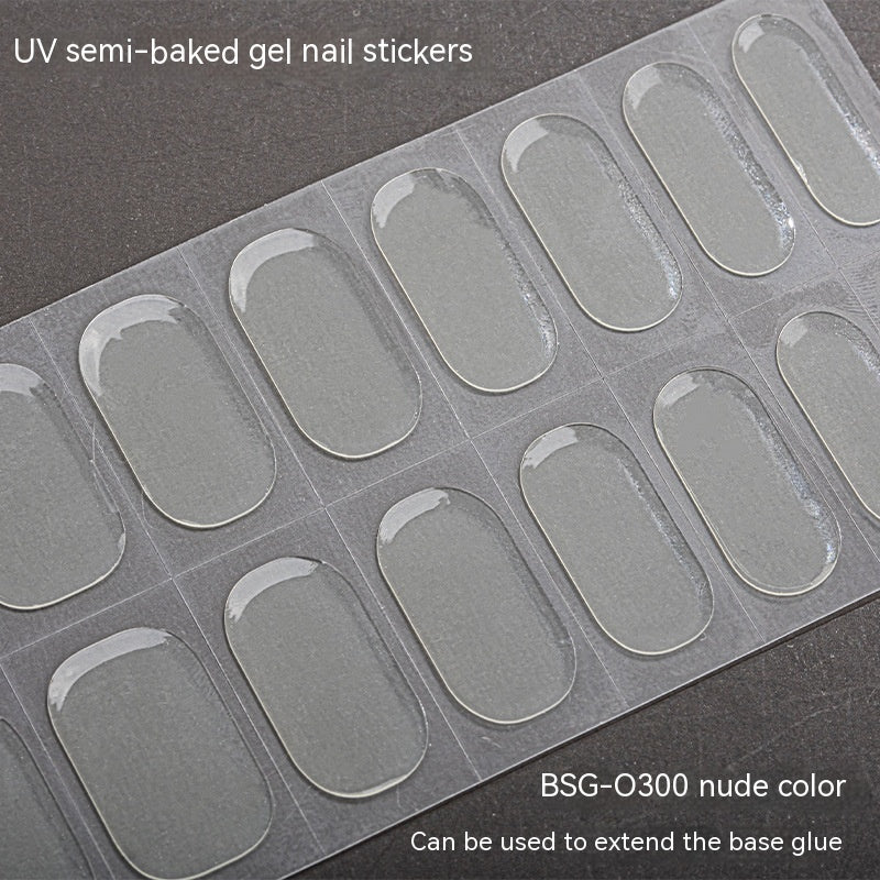 Women's Fashion Simple Semi-curing Gel Nail Sticker