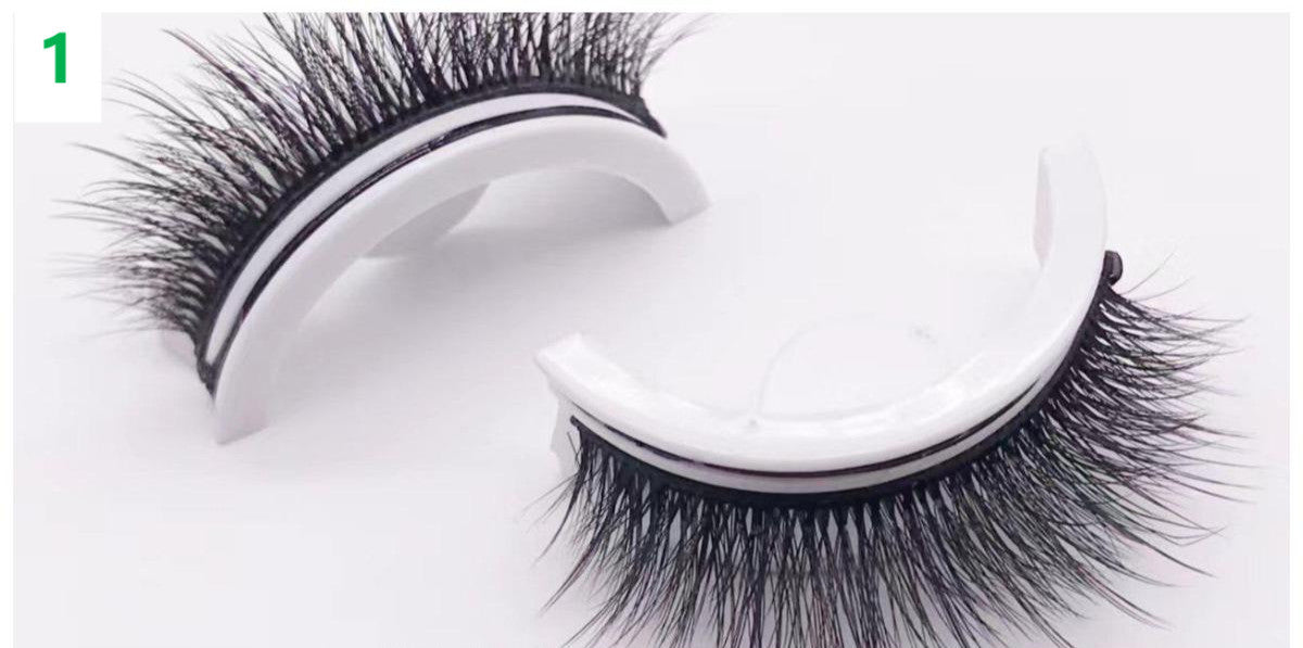 Repeatable Glue Free Self-adhesive False Eyelashes Natural Style