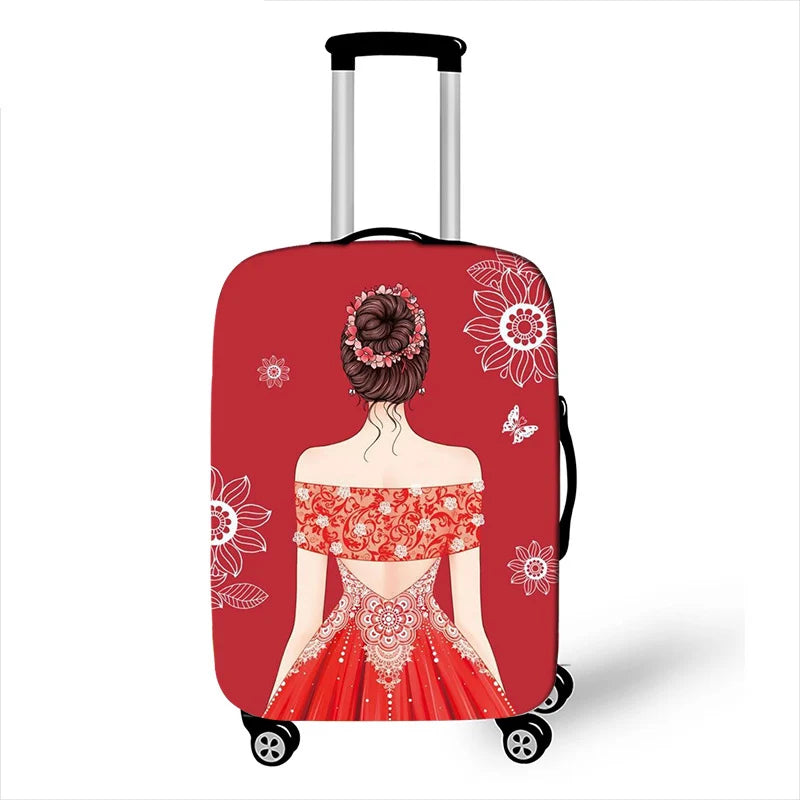 Thicken Elastic Luggage Cover Girl Dinner Dress Baggage Cover Suitable 18 To 32 Inch Suitcase Case Dust Cover Travel Accessories