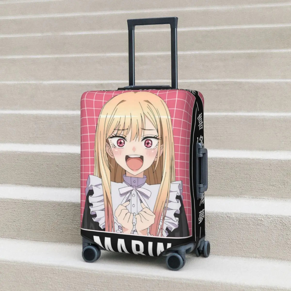 Marin Kitagawa My Dress Up Darling Suitcase Cover Holiday Kitagawa Marin anime Strectch Luggage Accesories Travel Protector