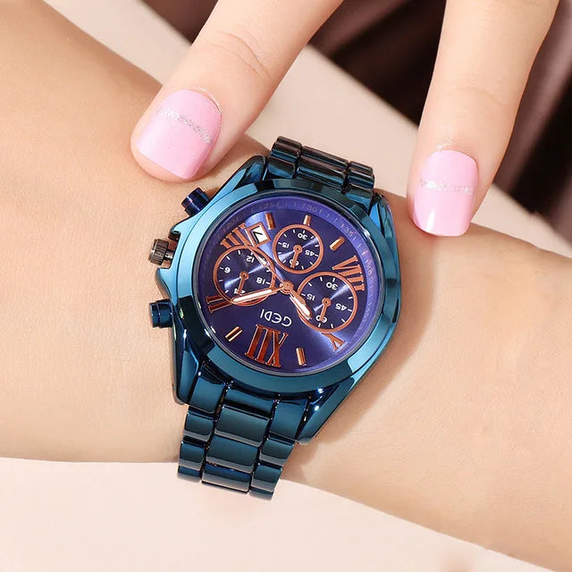 A3 Luxury Rose Gold Women Casual Watch Waterproof Calendar Unique Quartz Business Dress Watches for Female Golden Lady Clock