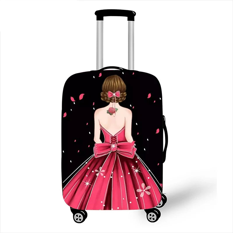 Thicken Elastic Luggage Cover Girl Dinner Dress Baggage Cover Suitable 18 To 32 Inch Suitcase Case Dust Cover Travel Accessories