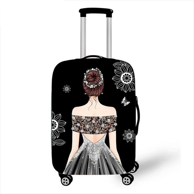 Thicken Elastic Luggage Cover Girl Dinner Dress Baggage Cover Suitable 18 To 32 Inch Suitcase Case Dust Cover Travel Accessories