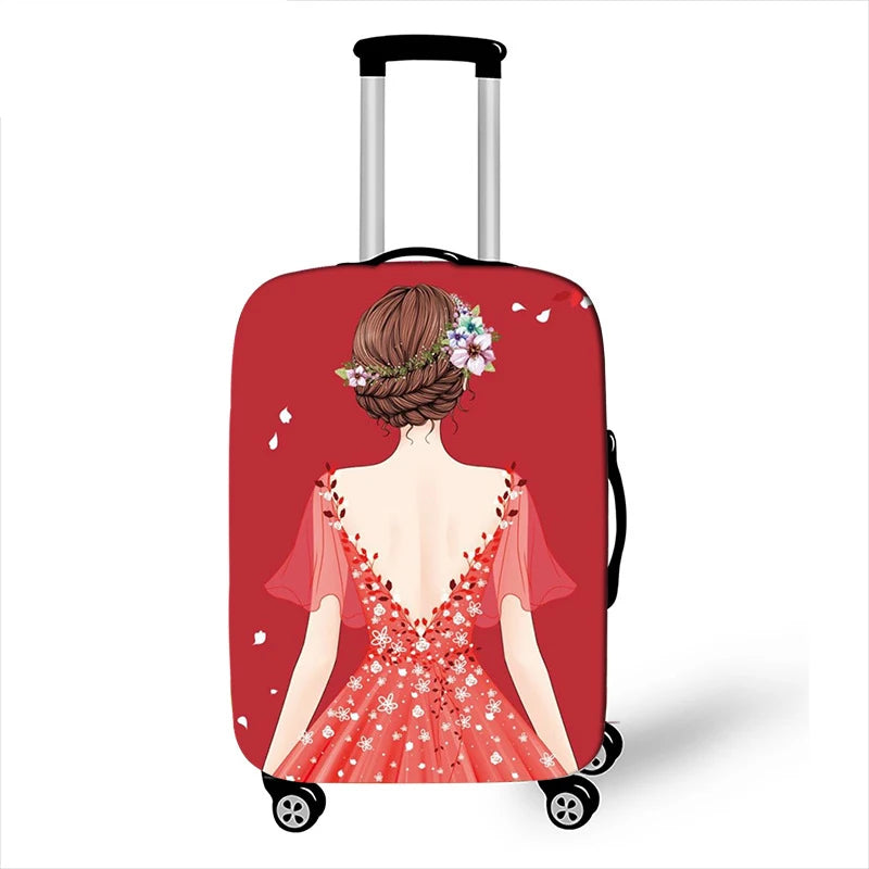 Thicken Elastic Luggage Cover Girl Dinner Dress Baggage Cover Suitable 18 To 32 Inch Suitcase Case Dust Cover Travel Accessories