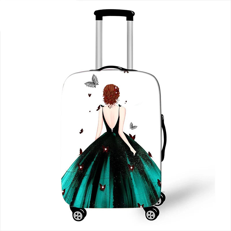 Thicken Elastic Luggage Cover Girl Dinner Dress Baggage Cover Suitable 18 To 32 Inch Suitcase Case Dust Cover Travel Accessories