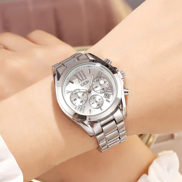 A3 Luxury Rose Gold Women Casual Watch Waterproof Calendar Unique Quartz Business Dress Watches for Female Golden Lady Clock