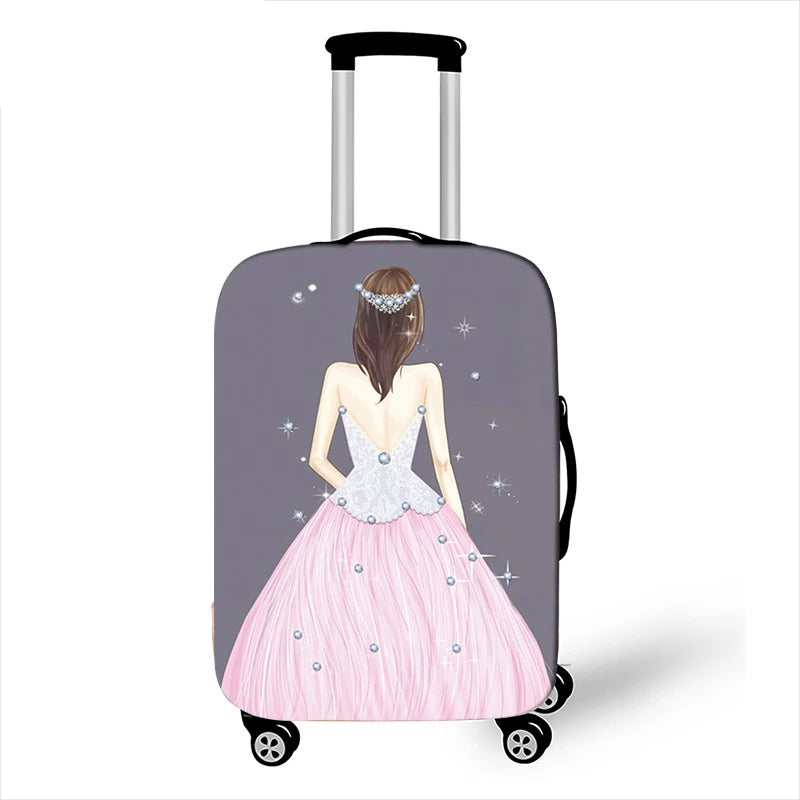 Thicken Elastic Luggage Cover Girl Dinner Dress Baggage Cover Suitable 18 To 32 Inch Suitcase Case Dust Cover Travel Accessories