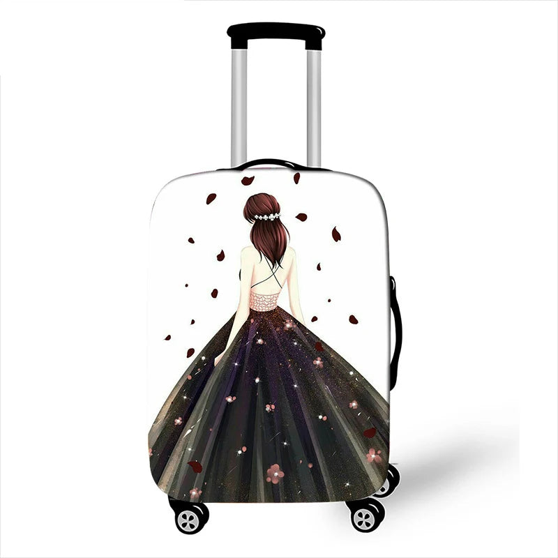 Thicken Elastic Luggage Cover Girl Dinner Dress Baggage Cover Suitable 18 To 32 Inch Suitcase Case Dust Cover Travel Accessories