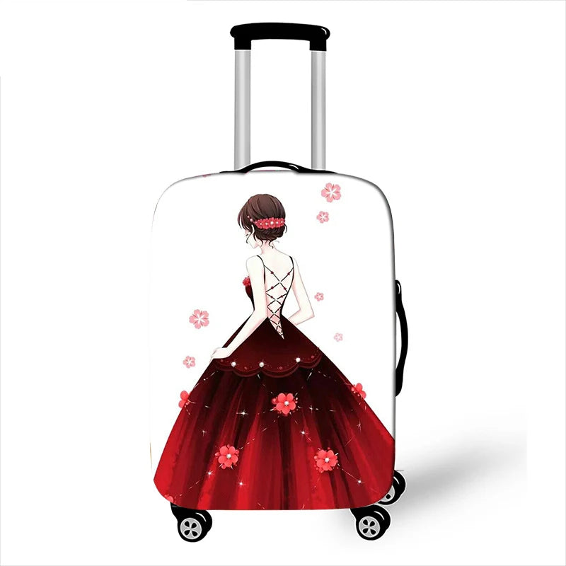 Thicken Elastic Luggage Cover Girl Dinner Dress Baggage Cover Suitable 18 To 32 Inch Suitcase Case Dust Cover Travel Accessories