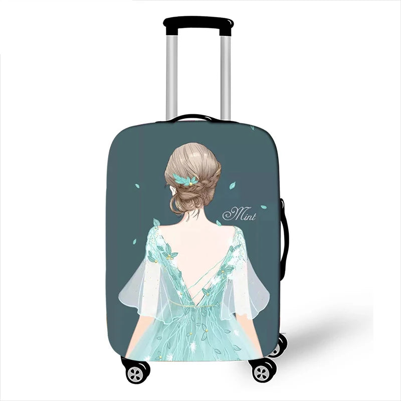 Thicken Elastic Luggage Cover Girl Dinner Dress Baggage Cover Suitable 18 To 32 Inch Suitcase Case Dust Cover Travel Accessories