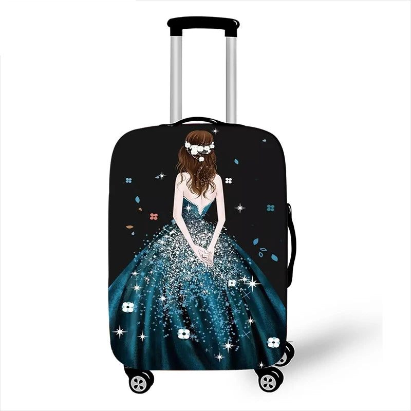 Thicken Elastic Luggage Cover Girl Dinner Dress Baggage Cover Suitable 18 To 32 Inch Suitcase Case Dust Cover Travel Accessories