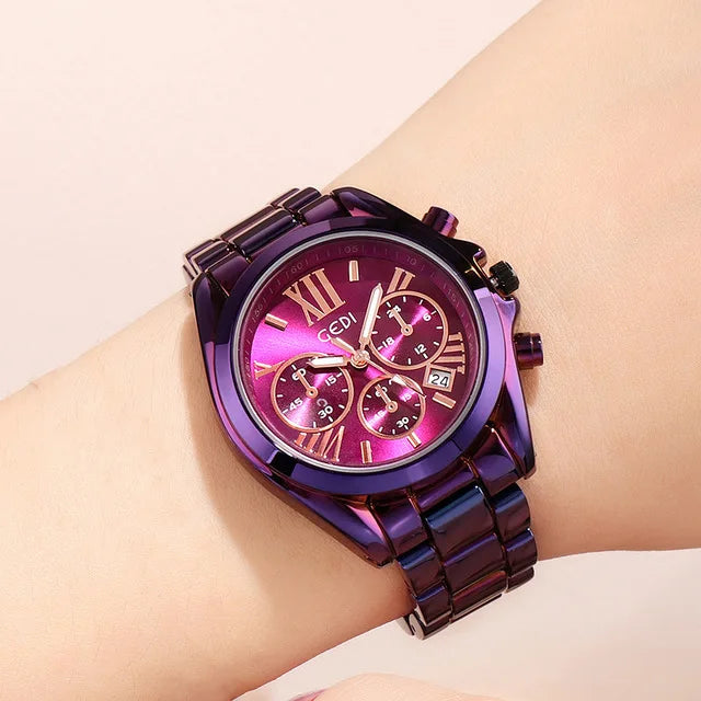 A3 Luxury Rose Gold Women Casual Watch Waterproof Calendar Unique Quartz Business Dress Watches for Female Golden Lady Clock