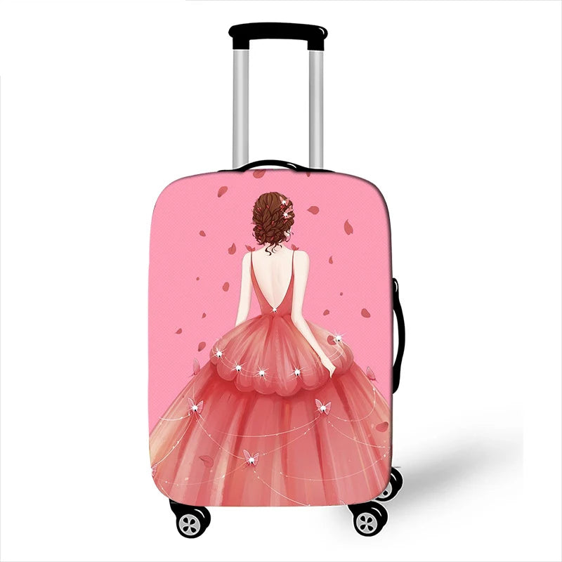 Thicken Elastic Luggage Cover Girl Dinner Dress Baggage Cover Suitable 18 To 32 Inch Suitcase Case Dust Cover Travel Accessories