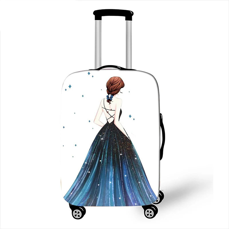 Thicken Elastic Luggage Cover Girl Dinner Dress Baggage Cover Suitable 18 To 32 Inch Suitcase Case Dust Cover Travel Accessories