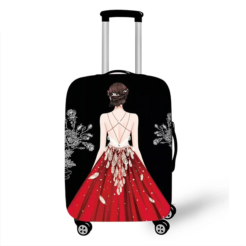 Thicken Elastic Luggage Cover Girl Dinner Dress Baggage Cover Suitable 18 To 32 Inch Suitcase Case Dust Cover Travel Accessories