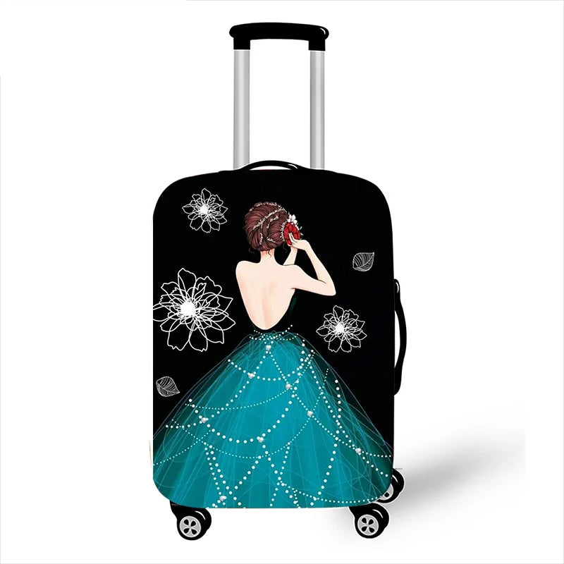 Thicken Elastic Luggage Cover Girl Dinner Dress Baggage Cover Suitable 18 To 32 Inch Suitcase Case Dust Cover Travel Accessories